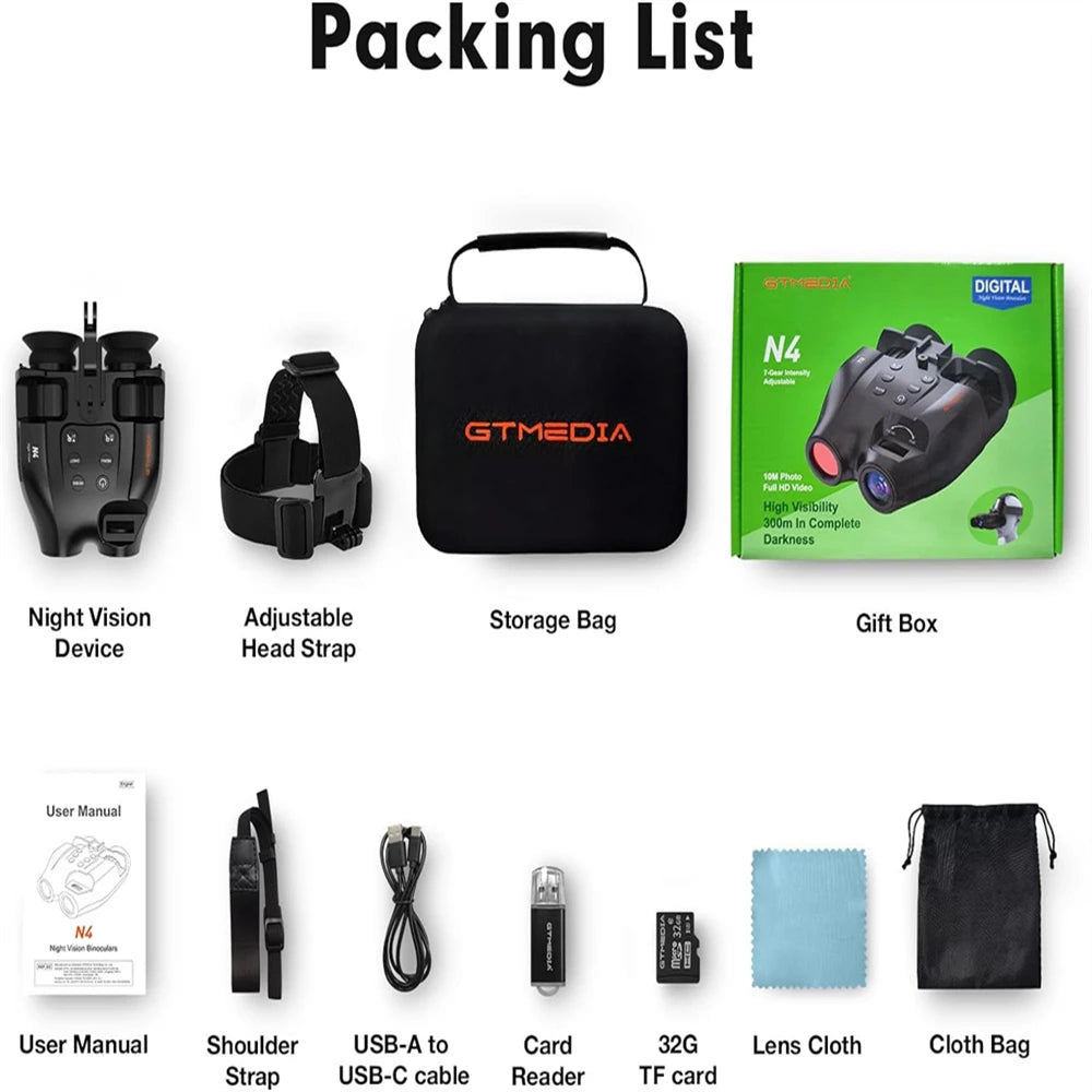 GTMEDIA N4 Night Vision Binoculars OrraWild