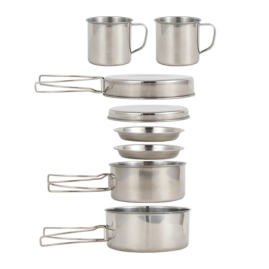 8-Piece Camping Cookware Set OrraWild