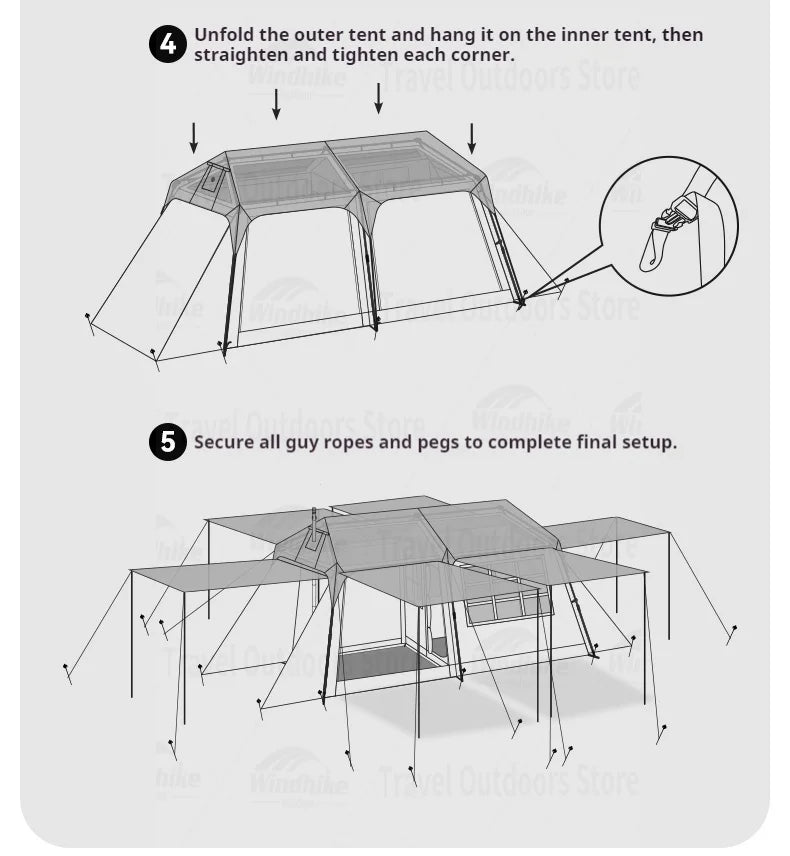 Naturehike BLACKDOG SpaceX Canopy Tent OrraWild