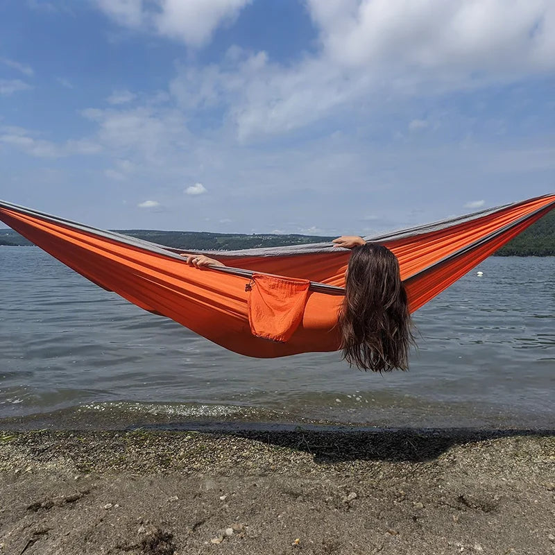 Portable Parachute Nylon Camping Hammock with Tree Straps OrraWild