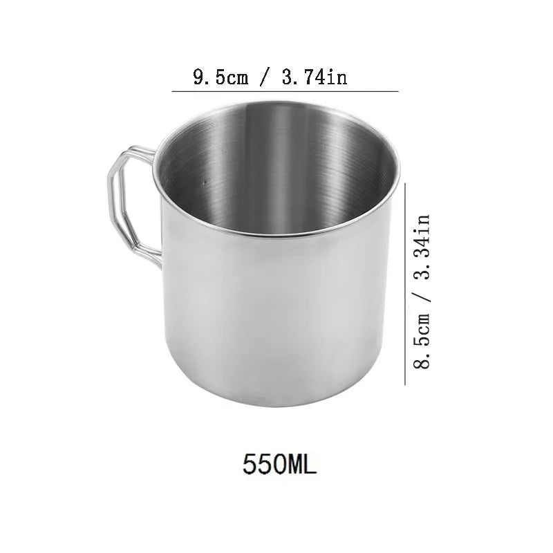 Stainless Steel Carabiner Camping Mug OrraWild