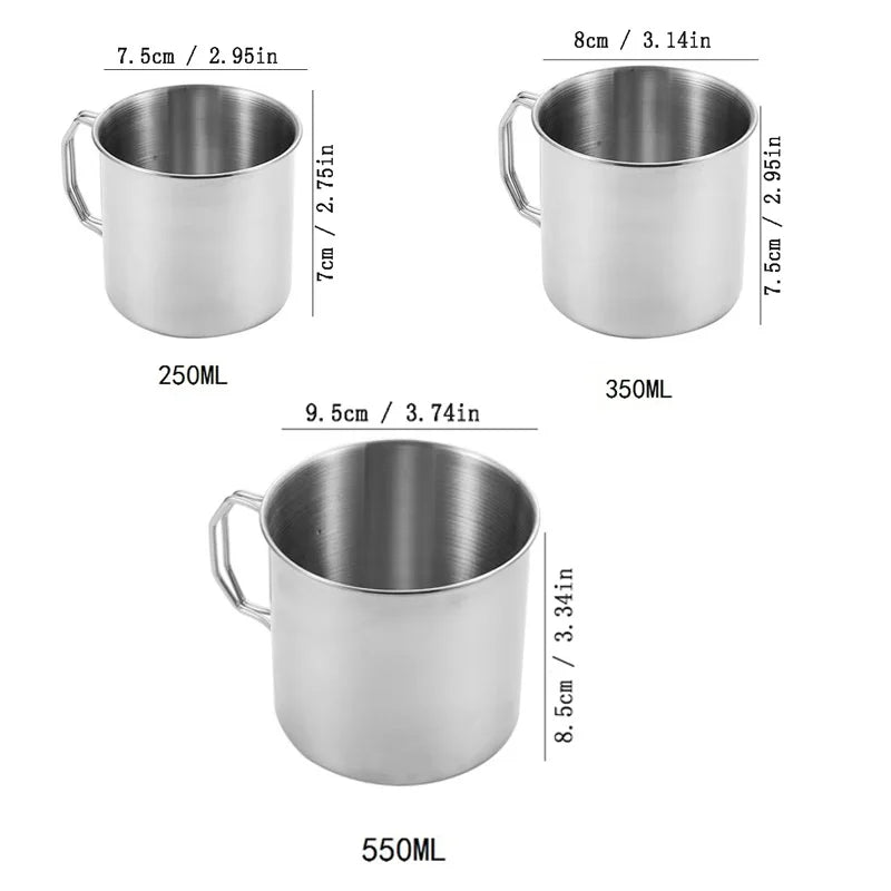 Stainless Steel Carabiner Camping Mug OrraWild