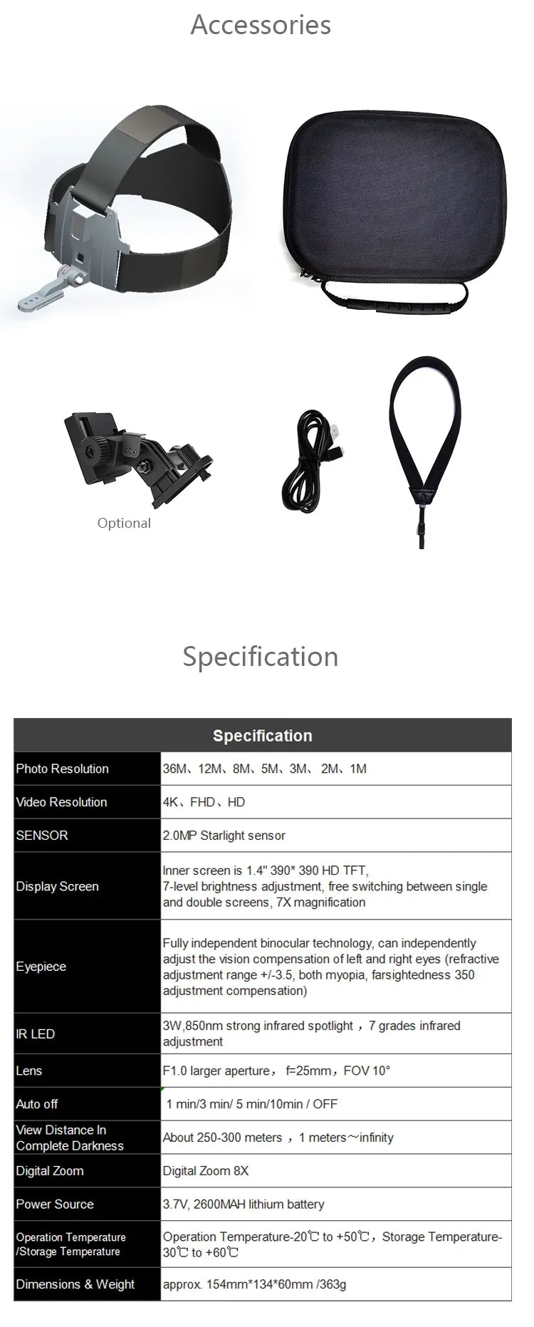NV8300 Night Vision Binoculars OrraWild