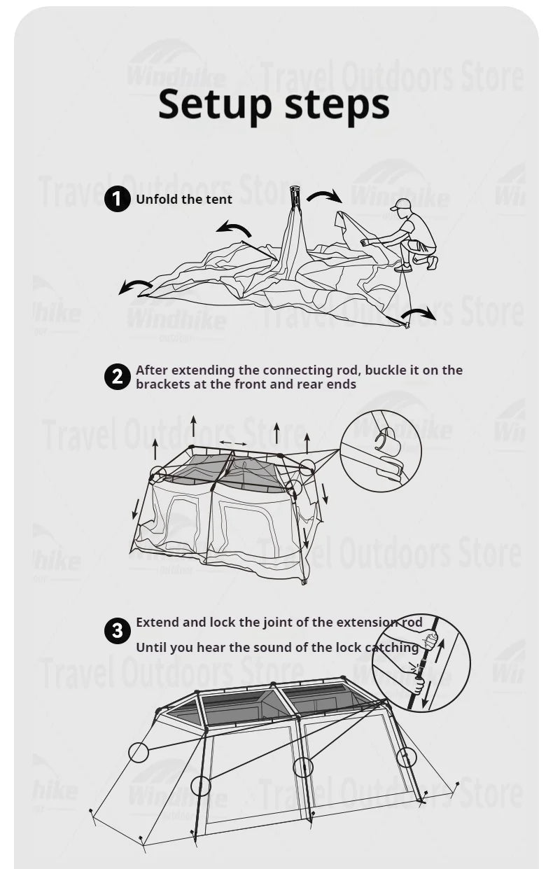 Naturehike BLACKDOG SpaceX Canopy Tent OrraWild