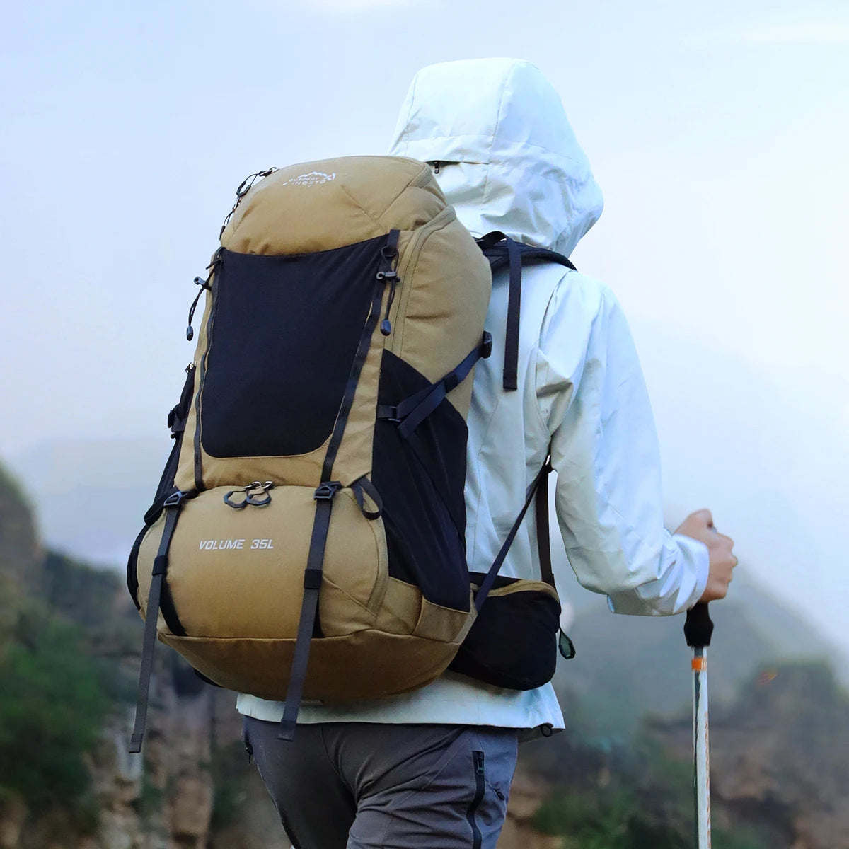 Internal Frame Waterproof Hiking Backpack with Rain Cover OrraWild