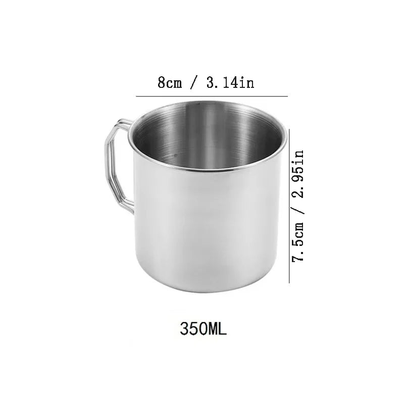 Stainless Steel Carabiner Camping Mug OrraWild