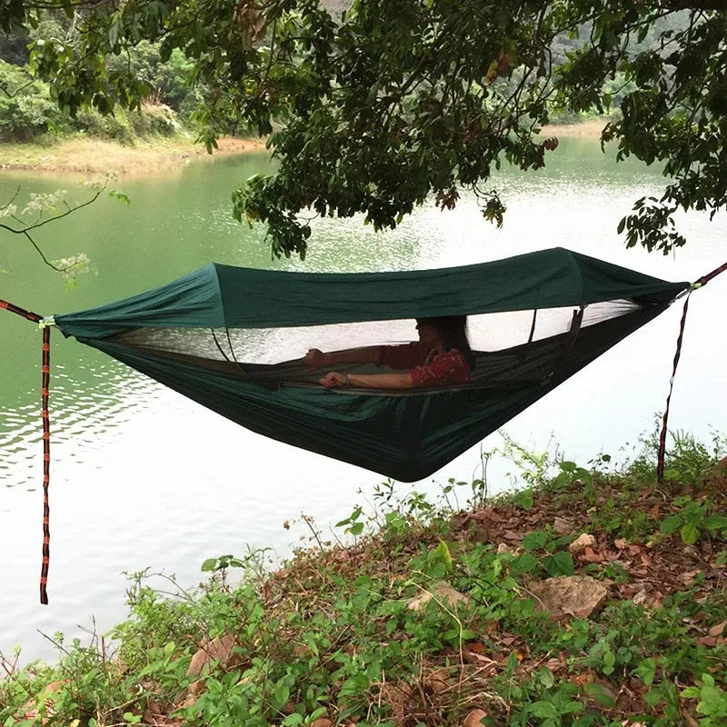 Portable Camping Hammock with Mosquito Net OrraWild